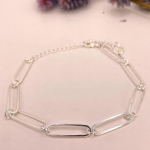 PULSEIRA ELOS OVAIS PRATA