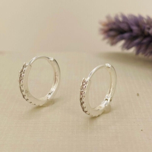 ARGOLA 1 FILEIRA ZIRCONIA PRATA