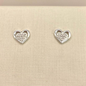 BRINCO CORAÇAO LISO E ZIRCONIA INTERNA