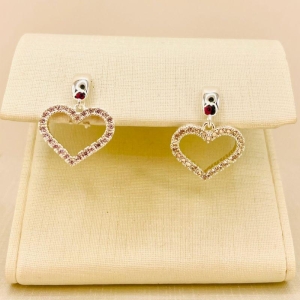 BRINCO PENDULO CORAÇAO ZIRCONIA