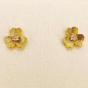 BRINCO TREVO PONTO ZIRCONIA