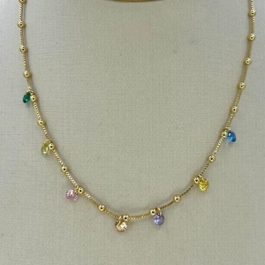 COLAR PENDULOS CORAÇOES