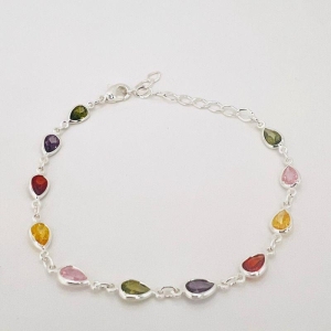 PULSEIRA ZIRCONIA COLORIDA GOTA