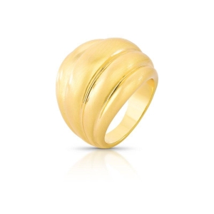 ANEL OVAL TEXTURIZADO ACETINADO