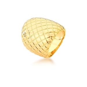 ANEL OVAL TEXTURIZADO ACETINADO