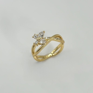 ANEL ZIRCONIA BORBOLETA