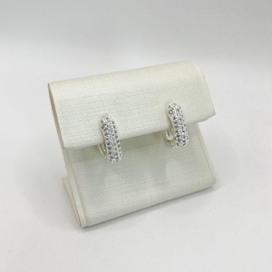 BRINCO QUADRADO ZIRCONIA CRAVEJADO