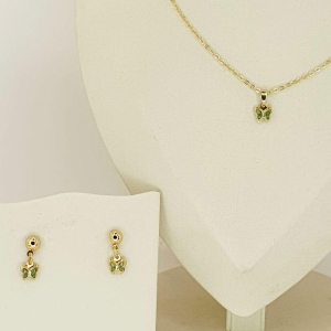 CONJUNTO BORBOLETA VERDE