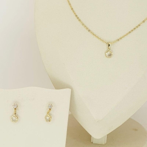 CONJUNTO FLOR CRISTAL