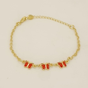 PULSEIRA  INFANTIL BORBOLETA RUBI