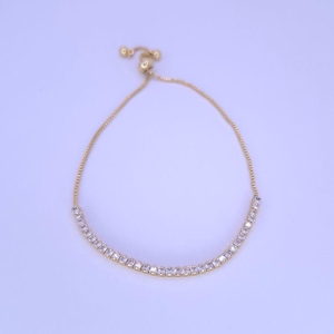 PULSEIRA ZIRCONIA MEIA CRAVEJADA