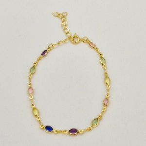 PULSEIRA PEDRINHAS COLORIDAS