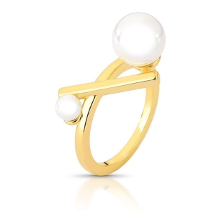 ANEL ENTRELACADO PEROLA