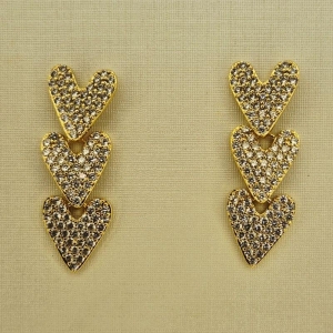 BRINCO 3 CORACOES CRAVEJADOS