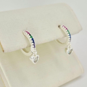 ARGOLA COLORIDA COM CORACAO