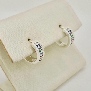 ARGOLA FILEIRA ZIRCONIAS COLORIDAS