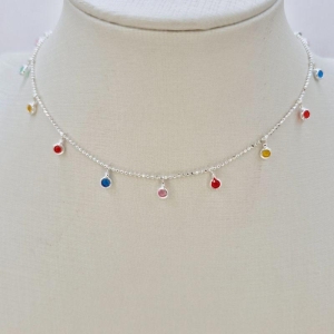 CHOCKER BOLINHAS COLORIDAS