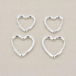 DUO ARGOLA DE CORACAO LISO