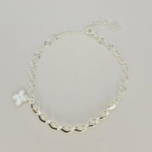 PULSEIRA PEROLAS E FLOR