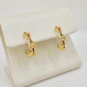 ARGOLA ELO CRAVEJADA COLORIDA