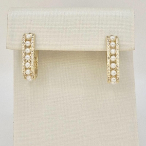 ARGOLA OVAL COM BOLINHAS