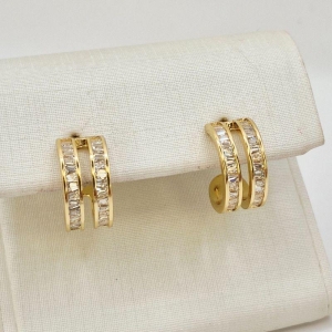 BRINCO ARO DUPLO ZIRCONIA