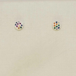 BRINCO CIRCULO PEDRAS COLORIDAS