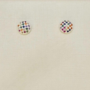 BRINCO CIRCULO PEDRAS COLORIDAS