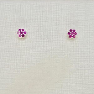 BRINCO FLOR ROSA