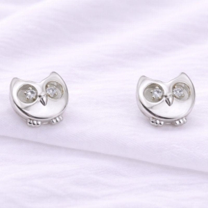 BRINCO CORUJA OLHO ZIRCONIA