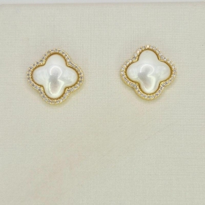 BRINCO TREVO CONTORNO CRAVEJADO