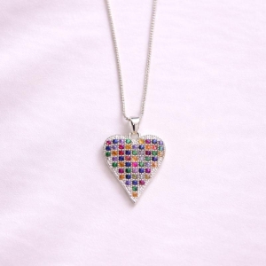 COLAR CORACAO COLORIDO