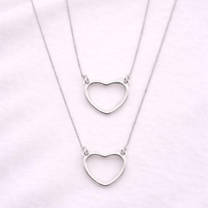 COLAR CORAÇOES VAZADOS