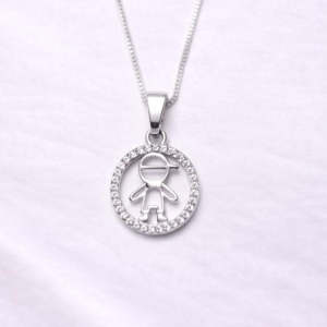 COLAR MENINO CIRCULO CRAVEJADO