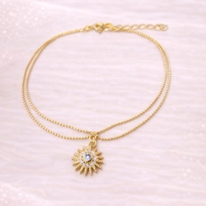 TORNOZELEIRA GIRASSOL CRAVEJADO