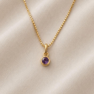 CHOCKER COM PINGENTE ROXO