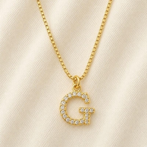 COLAR LETRA ZIRCONIA G