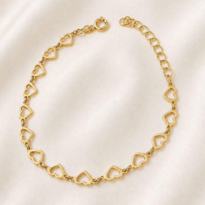 PULSEIRA ELO CORAÇÃO VAZADO