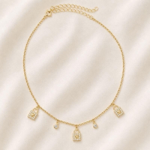 CHOCKER CADEADO CRAVEJADO CORACAO