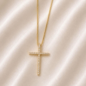COLAR CRUZ ZIRCONIA