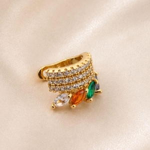 PIERCING FAKE PEDRAS COLORIDAS