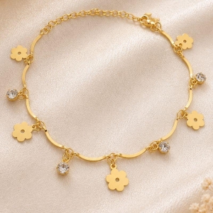 PULSEIRA FLOR E PONTOS DE LUZ