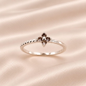 ANEL FLOR PEQUENA ZIRCONIA