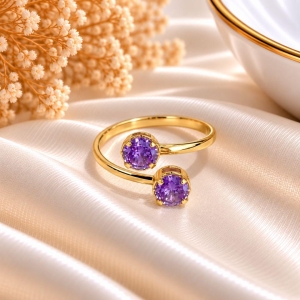 ANEL ZIRCONIAS LILAS