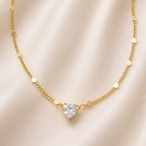 CHOCKER CORACAO COM BOLINHAS CHAPADAS