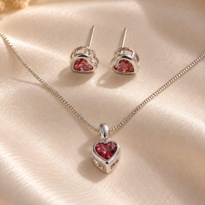 CONJUNTO CORACAO VERMELHO