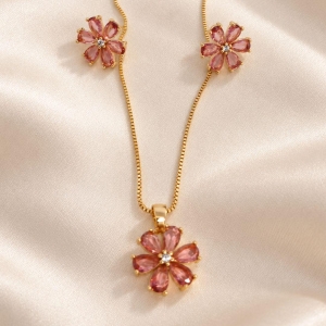 CONJUNTO FLOR VERMELHA