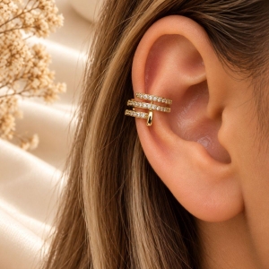 PIERCING FAKE PREGO COM 3 ELOS