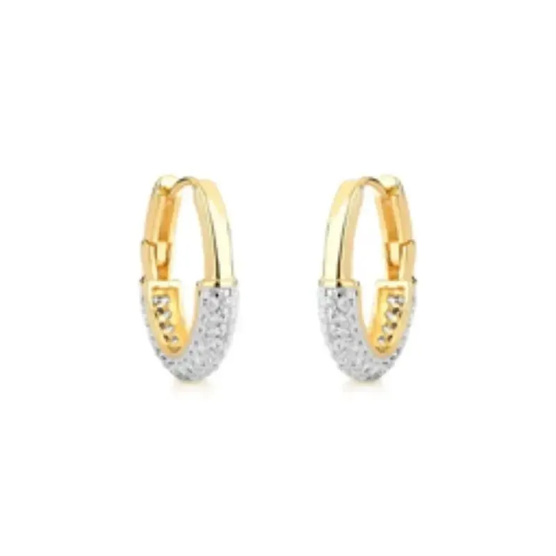 ARGOLA OVAL APLIQUE RODIO