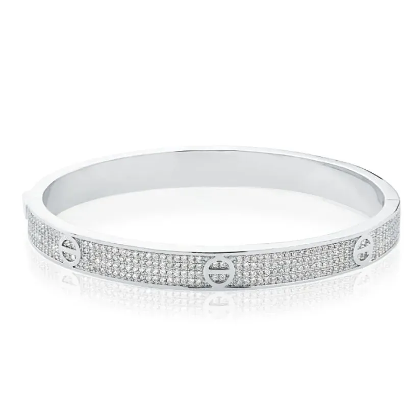 BRACELETE INSPIRAÇÃO C ZIRCONIA RODIO